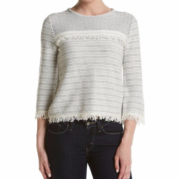 Ivanka Trump Sweaters - Ivanka Trump Sweater Fringe Hem